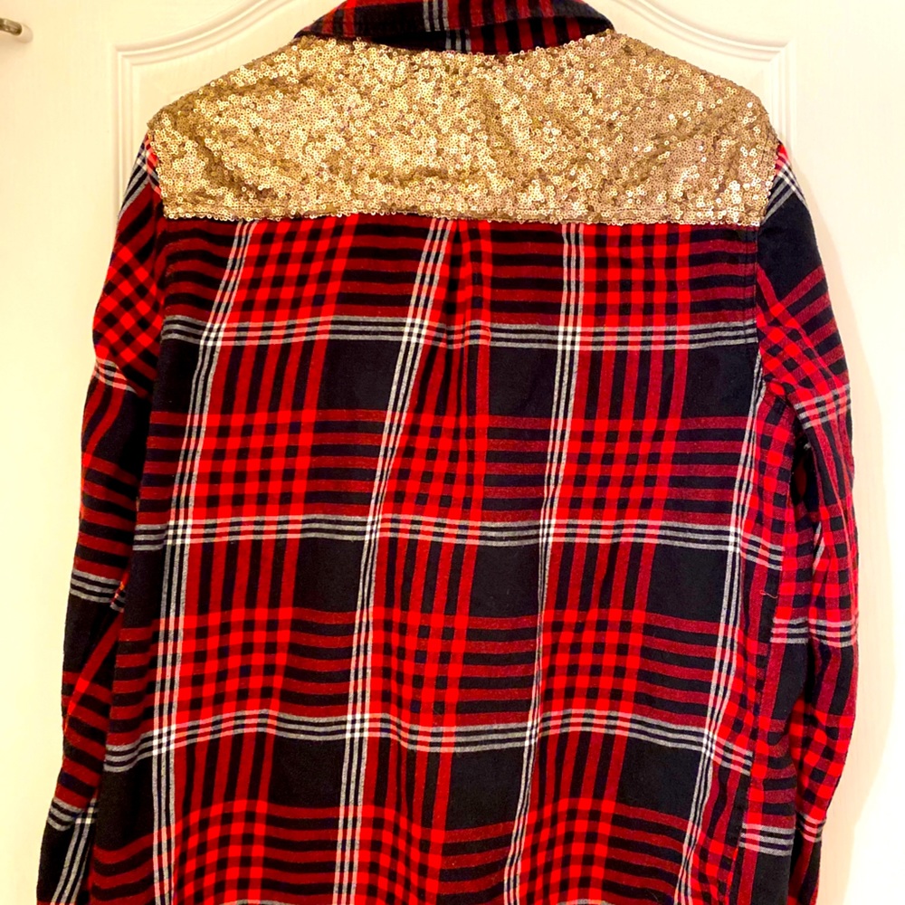 Sparkly top flannel